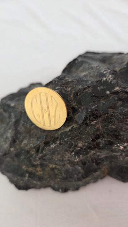 Anson Jewelry - Vintage Anson 12k Gold Filled Initial Brooch